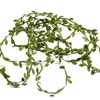 10 mètres Feuilles vertes artificielles en forme de feuilles en soie pour décoration de mariage Cournue de bricolage Scrapbooking Craft Falle Flower 220804