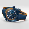 Montre automatique de luxe pour hommes, montre-bracelet en acier inoxydable Super lumineuse, bracelet en caoutchouc, anneau en céramique, montres de luxe pour hommes orologio