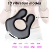 Nxy Cockrings Penis Ring Vibrator Cock Rings Rabbit Design Rechargeable 10 Vibration Modes Silicone Male Sex Toy for Man and Couples Shop 220505