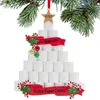 #45 DIY Карантин Рождественский орнамент Персонализированная семейная бумага дерево украшения Y201020