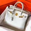 حقائب مصممة Birkins Herme Deigner Women Handbag Fahion Luxury Handbag Claic Premium Brand Tote Handbag Thirty Ame Himalayan Leather 18Lil