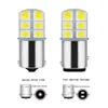 Ny 1x LED 1156 P21W BA15S LED 1157 BAY15D CAR LIGHT SILACA GEL 12 SMD COB Automobile Fordon Motorcylce Brake Tail Park Lamp