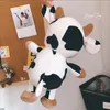 Dimensioni 35 cm/25 cm Cena Morbido Peluche Ripiene Carino Mucca Giocattoli Farciti Cuscino per Dormire Ragazzo Ragazza Regalo di Compleanno