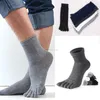 Men's Socks Mens Five Fingers Soft Polyester Cotton Ankle Toe Solid Color BreathableMen's Men'sMen's