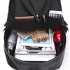 Рюкзак мужской черный кожаный студенческий отдых на отдых Backbackpackpack