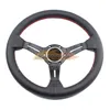 14 inches 350MM Universal HOT Classic Drift Racing Nardi Steering Wheel Microfiber Leather Rally Auto modification Steering Wheels With Logo For VW TOYOTA HONDA