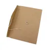 Brown-Kraftpapier A5 / A4 Dokumenthalter-Datei Aufbewahrungsbeutel Taschenumschlag Rohling mit Speicherzeichenfolge-Schloss-Büroversorgung Beutel SN4515