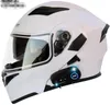 Capacete de motocicleta Tampa de face completa viseira dupla para acessórios seguros para corridas C441