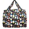 Fashion Japanese Environmental Protection Foldable Shopping Bag Large Polyester Portable Cartoon Creative High Capacity