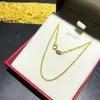 Łańcuchy Real 18 -karatowe złotą linę Naszyjnik Pure AU750 Twisted Saile Fine Jewelry dla kobiet Weding Gifts N550chains Chainschains Sidn22