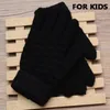 Cinq doigts gants mode enfants épais tricoté chaud hiver enfants Stretch mitaines garçon fille infantile solide Guantes main accessoires