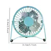 Mini USB Metal Desktop Fan With 360 Rotation Adjustable Cooling Fan Portable Office Household Traveling Mute Fans 4 Colors BH6228 TYJ