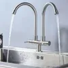 Küchenarmaturen, Edelstahl, Double Dragon, Dual-Wasserhahn, 360-Grad-Schwenkauslauf, Waschbecken, Mixer, Küche