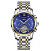 Tourbillon Hollow Out de diamante Hollow Out Mechanical Watch Men's Watch's Watch Explosion Gift E7