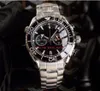 Super-Multi-Style-Herren-Armbanduhren, vielseitiges VK-Quarzwerk, Chronograph, 45 mm, Keramiklünette, automatisches Datum, alle Funktionen, raffiniertes Stahlgehäuse, hochwertige Herrenuhren