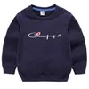 Sweat à capuche de couleur unie pour garçons et filles, pull en coton fin et décontracté à manches longues pour enfants, vêtements pour enfants, nouvelle collection automne 2022