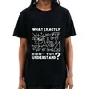 Xin yi męskie tshirt Wysoka jakość 100% bawełniany krótki rękaw śmieszne matematyka drukowana swoboda luźna męska koszulka jeździec męskie koszulki 220608