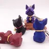 Caricature créative clés de peluche clés de cloche Bell Bulldog Key Chain Car Sac Key Ring Pendant Pet Shop Gift
