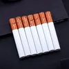 Nouveau Mini Cigarette En Forme De Gaz Recharge Briquet Coupe-Vent Butane Métal Briquet Gonflé Feu Libre Meule Briquet Hommes Cadeau Gadgets