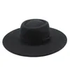 Berets Damen Cap Hats für Männer Fedoras Feel Frühling Herbst Bowler Hat Mode brimkrempel Kopfbedeckung KAPEL BEACH Hochzeitsbild Schwarz Wend