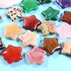 20mm Star Decoração Artesanato Natural Stone Crystons Crystons Quartz Star Gemstone Ornamentos para casa de Natal