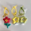 Gestickter Blumen-Anhänger-Schlüsselanhänger, mit Stoff gefüllter Baumwoll-Schlüsselanhänger für Frauen, schöne Taschen-Accessoires, Anhänger, Handy-Gurt