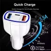 35W 7A 3 Ports Car Charger Type C And USB Charger QC 3.0 for Mobile Phone GPS Power Bank Tablet P with Box