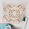 Fiori Tappeti da parete Luna Estetica Decorazione della stanza Boho Decor Macrame Appeso a parete Coperta Indian Mandala Art Tappeto Yoga Beach J220804