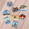 Tyska kylskåp klistrade Berlin byggnad magnet 3d kylskåp magneter heidelberg Köln katedral världen turism souvenirer 220426