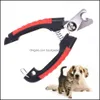 Dog Grooming Supplies Pet Home Garden 50Pcs High Quality Nail Clippers Stainless Steel Scissor Profess Dhnt6
