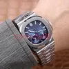 Relógios Luxo Papagaio 40mm Automático Transparente Movimento Mecânico Dobrável Fivela Elegante Sports Pate Watch