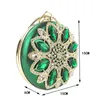 Borse da sera Luxury Diamond Crystal Flower Round Fashion Women Party Wedding Clutch Piccola borsa