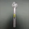 Sfera OD 30mm Tubo per unghie da fumo Tubo spesso in vetro Pyrex Olio per tabacco Bruciatore per erbe secche Tubi colorati a forma di ape Manico per fumatori