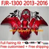 OEM Fairings dla Yamaha FJR-1300 FJR 1300 A CC FJR1300A 2001-2016 LAT MOTO Body 38no.15 FJR1300 13 14 15 16 FJR-1300A 2013 2014 2016 2016 Zestaw pełny zestaw doczep