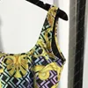 2022 Modna kostium kąpielowy dla kobiet f stnie strojowe Wysokiej jakości One Piece Designer Fendace Bikinis Seksowna kobieta Kąpiel Suits Beach Swim Wea8237638