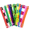 18CM Silicone Wristbands Party Supplies Favor Gift Soft Bracelets Bands Shoe Charms Decoration Kids Accessories 20Colors optional LK227