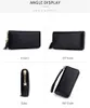 Ladies Wallet Cowhide Lychee Pattern RFID Antitheft Brush Zipper Tassel Clutch Bag With Wrist Strap ANSPLA2189583042