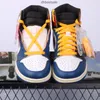 Zapatos de baloncesto de 1S de alta calidad Tormenta azul y ropa prohibida Jumpman1 X Union Designer Independent Mars Men Men High Low Trainer
