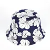 Berretti Fashion Flower Autumn Rint Bucket Hat Reversible Fisherman Donna Uomo Outdoor Travel Sun Panama Cap Cappelli per GirlBerets