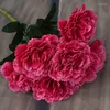 Decorative Flowers & Wreaths Artificial Carnation 7 Living Room Bedroom Decoration Office Table Silk For Crafting Home DecorDecorative