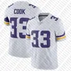 JJ McCarthy Aaron Jones Justin Jefferson TJ Hockenson Custom Football Jerseys 3 Addison KJ Osborn Harrison Smith Christian Cris Carter Brandon Powell