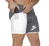 Gymnases d'été entraînement Short rouge mâle respirant maille séchage rapide vêtements de sport survêtement plage marque LOGO imprimer hommes Fitness musculation Shorts