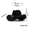 بسيطة من الرجال الأحمر الصوف Chapeu Western Cowboy Hat Gentleman Jazz Sombrero Hombre Cap Dad Cowgirl Hats Size 5658cm 220813