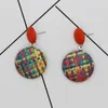 Dangle & Chandelier Bohemian Wooden Rattan Knit Drop Earrings For Women 2022 Statement Button Fashion Earring Female Handmade Jewelry Gift W