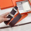 Designer high-end leather belt for men and women classic fashion with suit casual pants with box size 3.8cm 54136