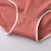 7pcsset pamuk iç çamaşırı kadın için seksi külot underpants kadın brifing kızlar dinler düz renkli külot artı boyutu 220621