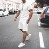 Men's Tracksuits Arrival Short-Sleeved Blank Summer 2 Piece Casual Set Men Short SetMen's