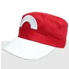 편지 성인 Snapback Gorras 애니메이션 코스프레 Casquette Hat Ash Ketchum 바이저 모자 의상 야구 모자