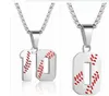 Titane Sport Accessoires Baseball Numéro Collier Or pour Garçons 00-99 Or Noir Softball Athlètes