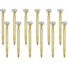 100 PCSLOT Big Crystal Diamond Metal BallPoint Ren Pen Ring Wedding Office Office Ball Ball Black Blue Ink Free 220611